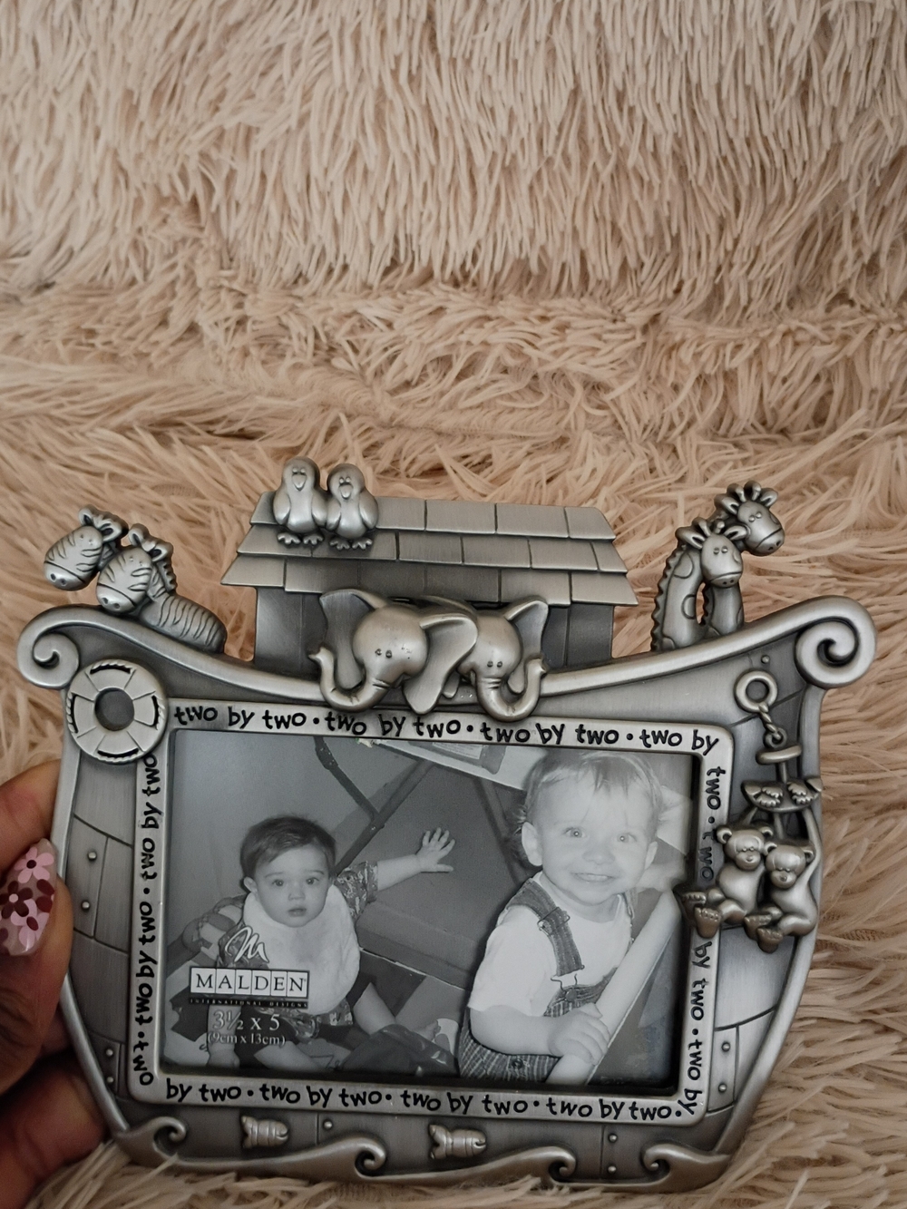 Two by Two Silver Children's Picture Frame